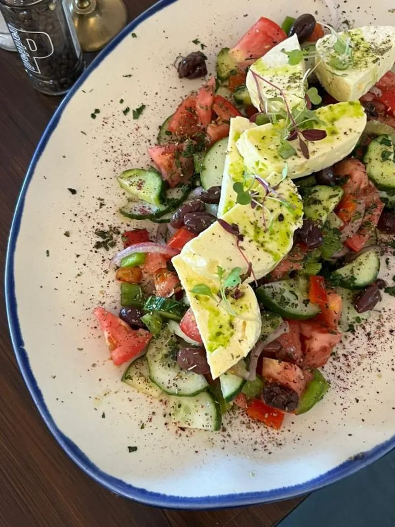 Village salad with feta at Nostos